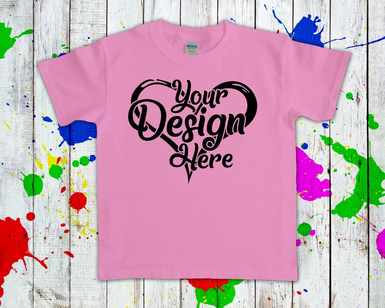 Gildan Youth Mockup Mega Bundle 165 Gildan 5000 Kids T