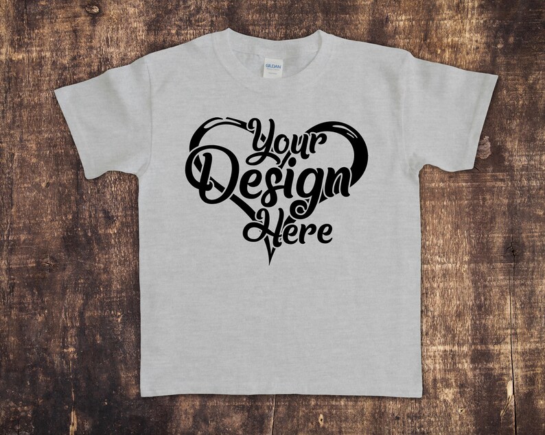 Download Gildan 5000 Youth T-Shirt Mockup Bundle 51 Colours Gildan ...