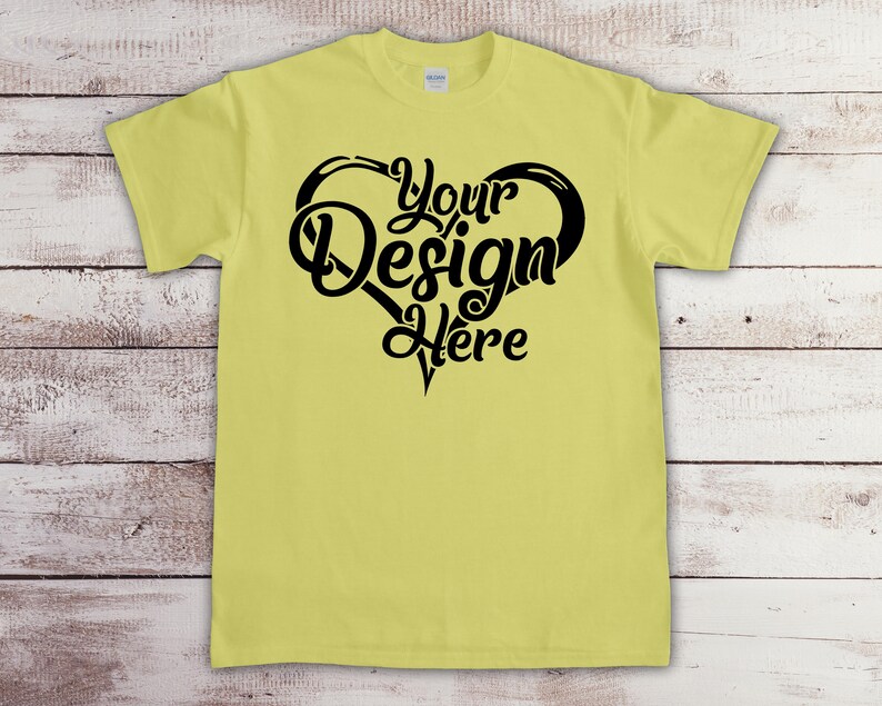 Download Gildan Heavy T-Shirt Mockup Bundle All 70 Colours Gildan ...