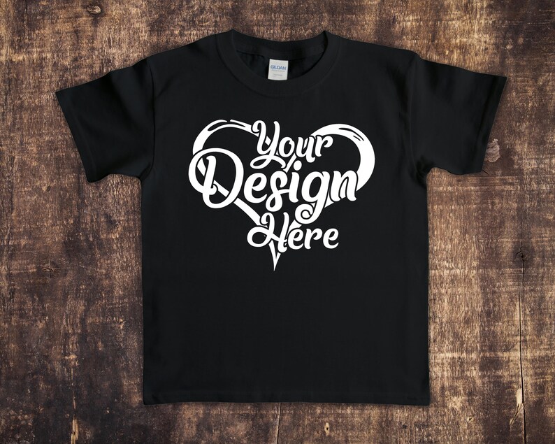 Download Gildan 5000 Youth T-Shirt Mockup Bundle 51 Colours Gildan ...