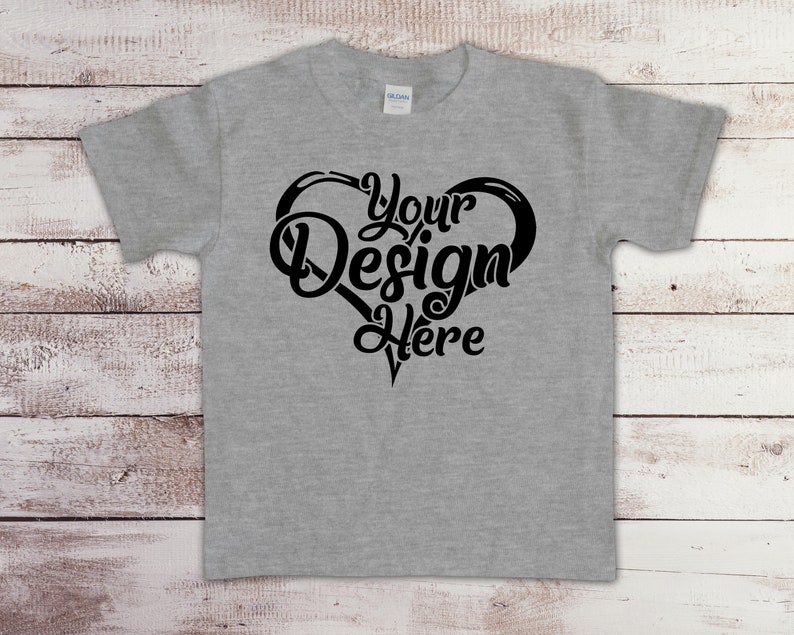 Download Gildan 5000 Youth T-Shirt Mockup Bundle 51 Colours Gildan ...