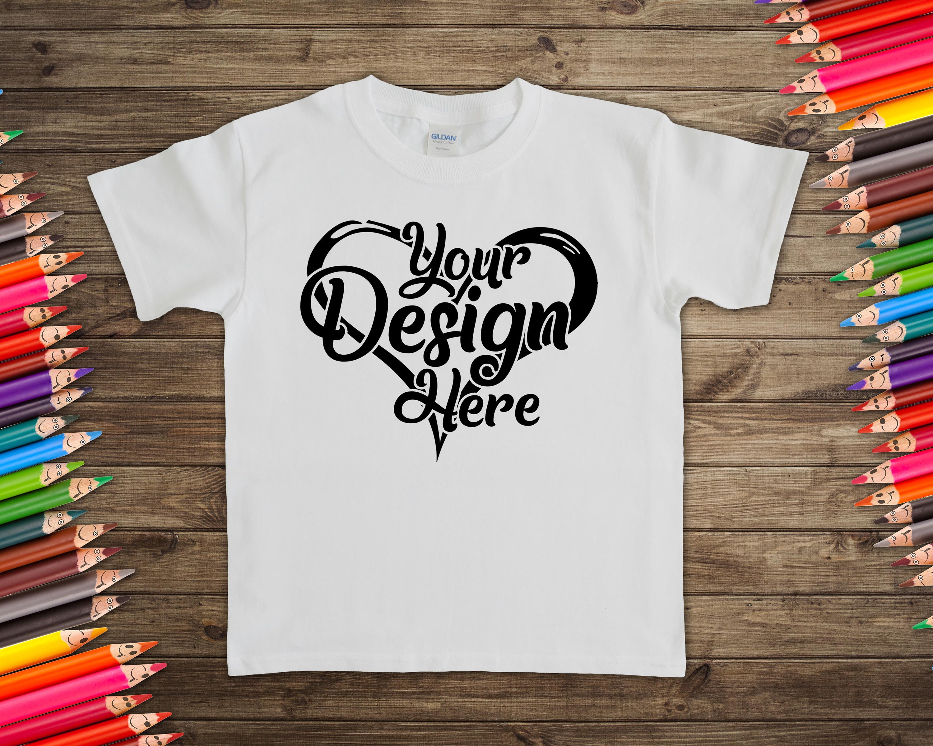 Gildan Youth TShirt Mockup Bundle 51 Colours Gildan Youth