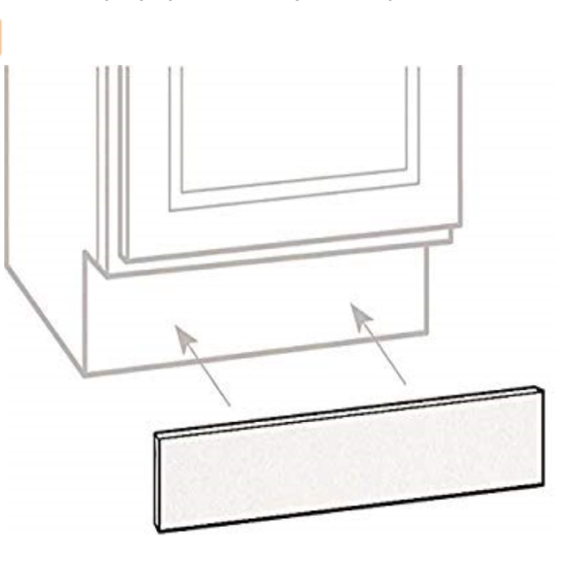 4 High Toe Kick Plate Space Cover Unfinished Etsy