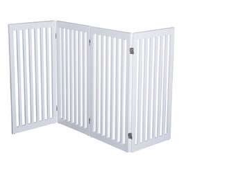 Free Standing Foldable Pet Gate Panels, Dog Fence choose your hight, Choose Length. Unfinished MDF. One panel listing, Build your Gate