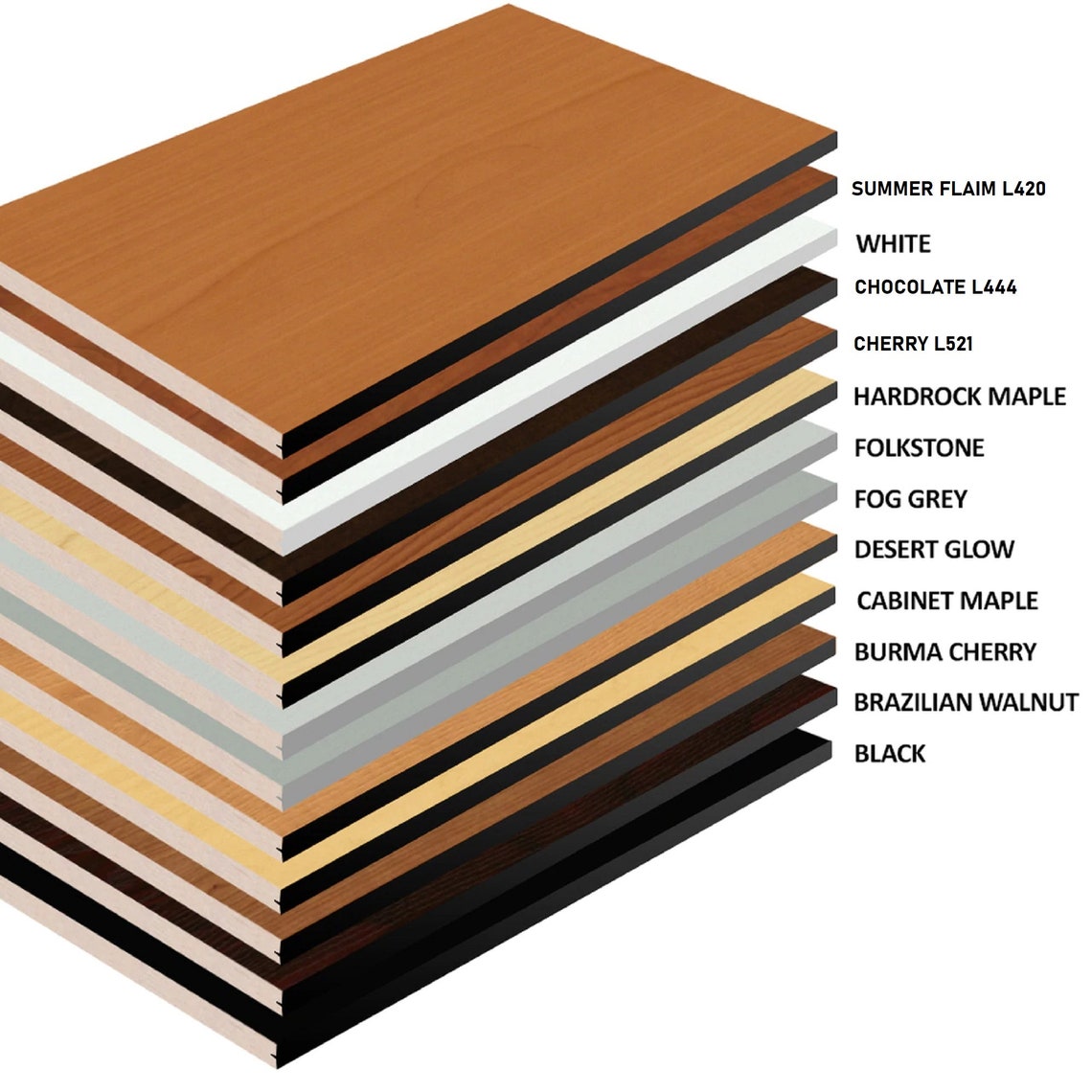 Maple Color Closet Shelves Melamine Custom Made Any Size up Etsy