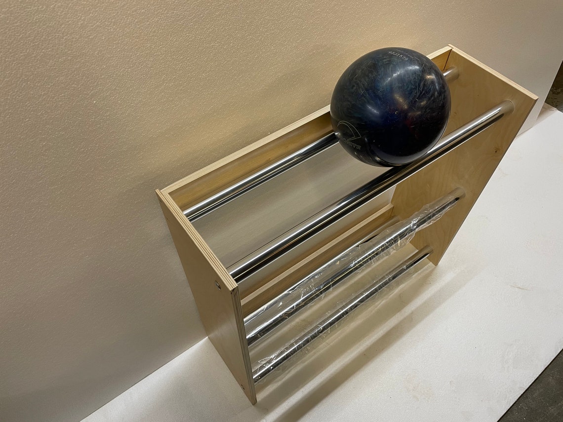 Organizador de almacenamiento de bolas de boliche de madera | Etsy
