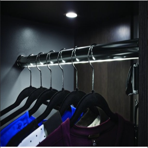 Closet rod on sale with led light