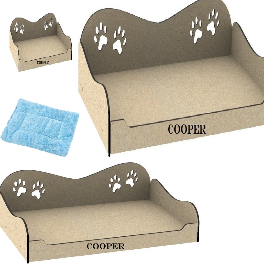 Dog Bed With Cushion Etsy