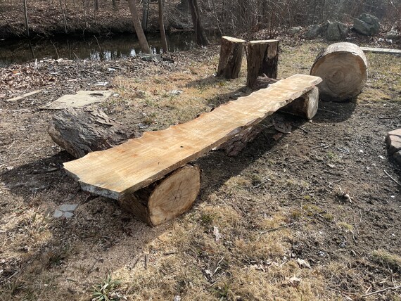 Rough cut sale wood benches