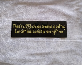 Horror movie original bumper sticker