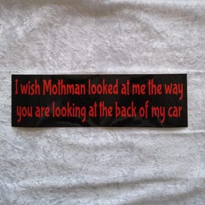 Mothman original bumper sticker