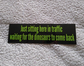 Dinosaurs original bumper sticker