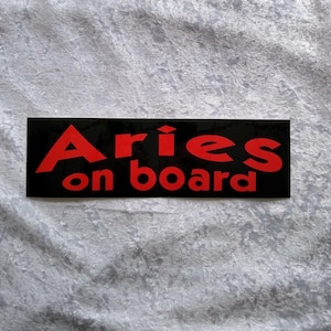 Aries original zodiac bumper sticker