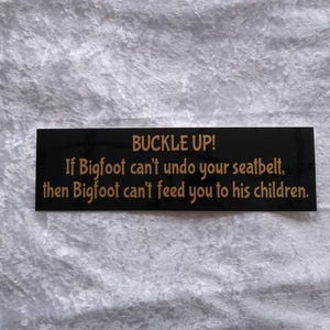 Bigfoot original bumper sticker