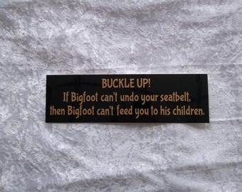 Bigfoot original bumper sticker