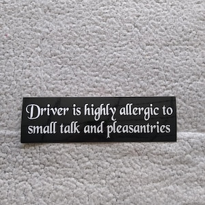 Small talk original bumper sticker