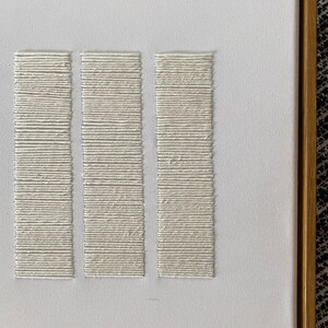 Image showcasing Textured Hand Embroidered Minimalist Wall Art - Etsy