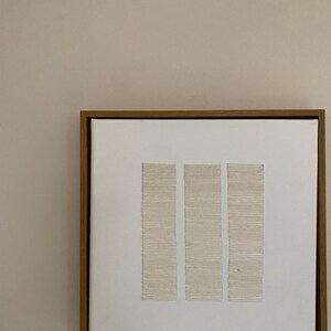 Textured Hand Embroidered Minimalist Wall Art - Etsy - Unfolded Textured Hand Embroidered Copy