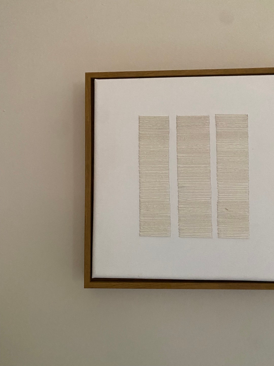 Textured Hand Embroidered Minimalist Wall Art - Etsy