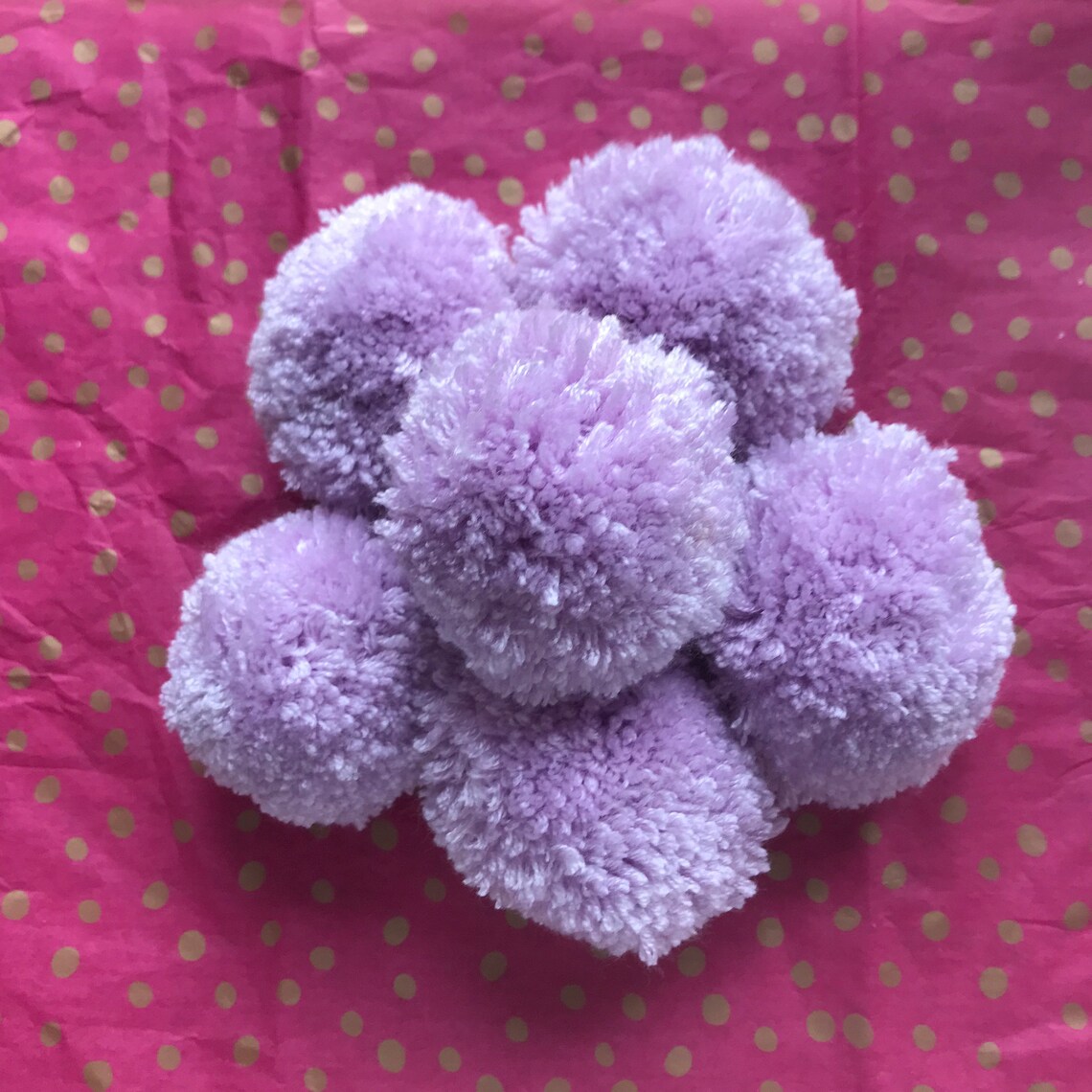 Fluffy wool pom poms 6 pack of 5.5cm/2.2 inch pom poms Etsy