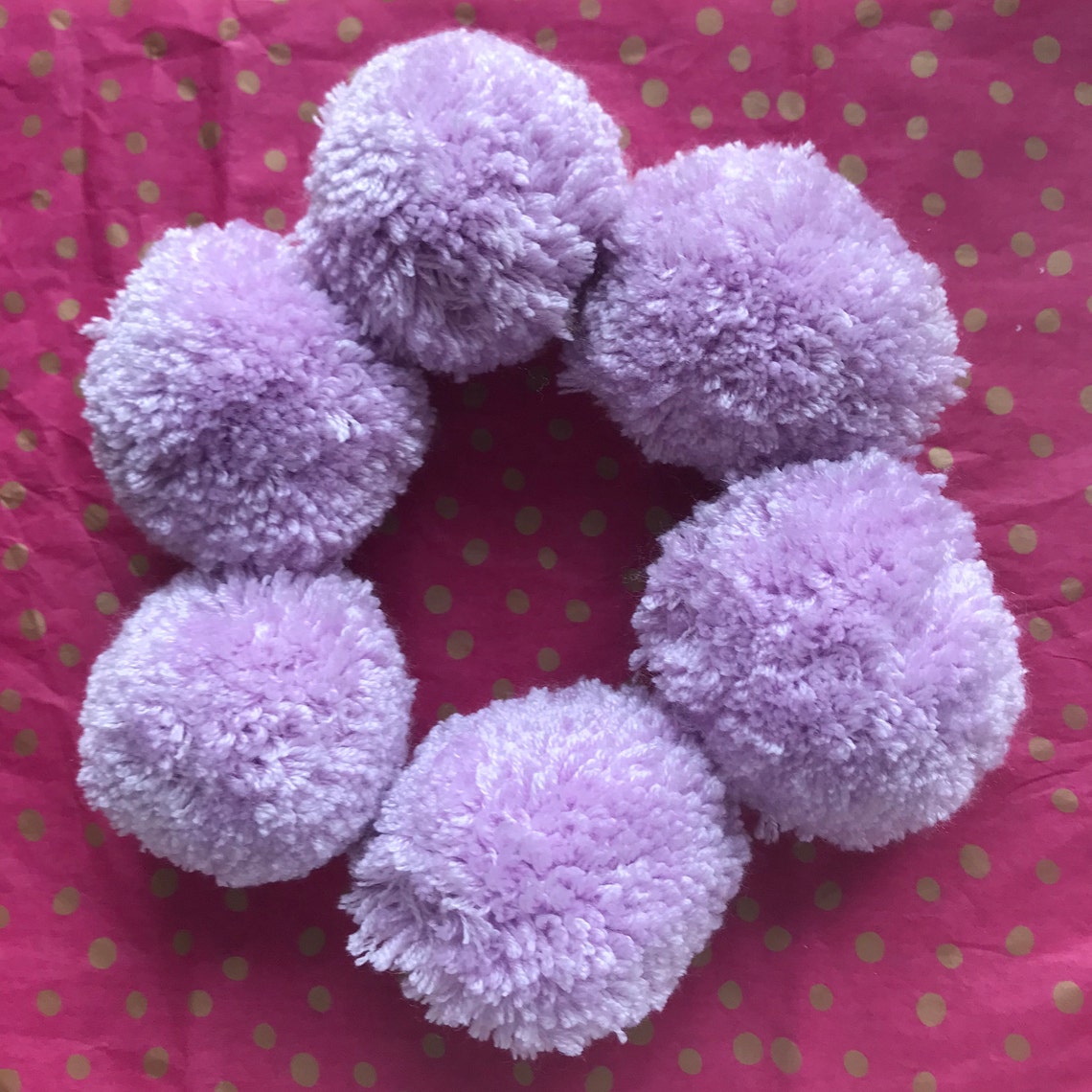 Fluffy wool pom poms 6 pack of 5.5cm/2.2 inch pom poms Etsy