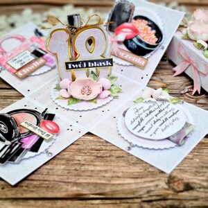 Geburtstagsbox - Geburtstagskarte mit 18 / 21 / 16 - Geburtstagsgeschenk - 16. / 18. / 21. Karte - Freundin Karte - besonderes Tochter Geschenk