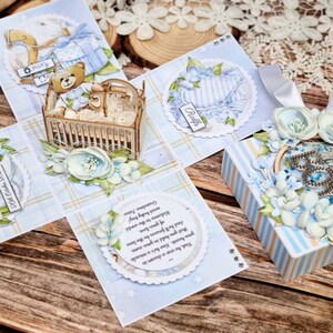 Babykaart, babyshowercadeau, het is een jongen, het is een meisje, babyshower exploderende doos, kaart voor een nieuwe baby, nieuwe baby pop-up kaart, nieuwe babycadeau