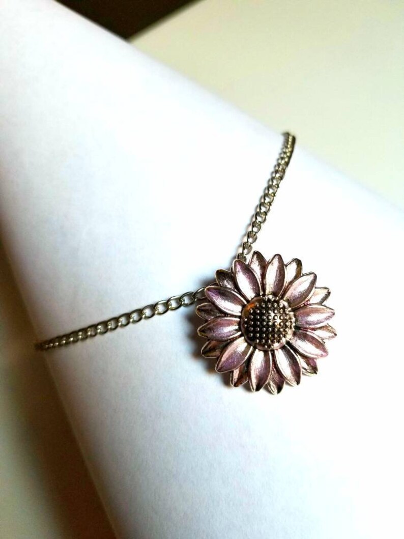 Sunflower charm Anklet