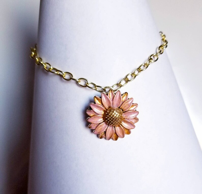 Sunflower charm Anklet