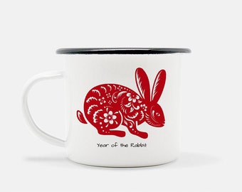 Personalized Year of the Rabbit Chinese Zodiac Mug