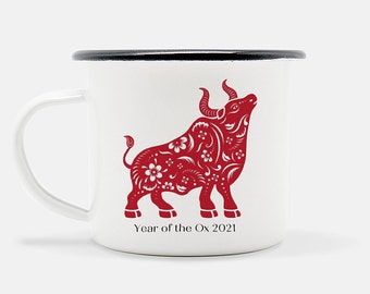 Personalized Year of the Ox Chinese Zodiac Mug