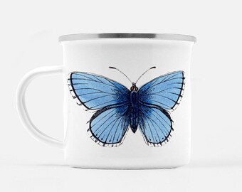 Blue Butterfly Image with Quote or Personalized Name