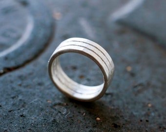 Solid silver ring, handmade sterling silver ring, unique silver ring, artisticly shaped silver ring, raw silver ring, gift for him, rustic