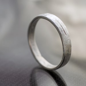 sterling silver mens ring, reticulated silver ring, raw silver ring, white sliver ring, organic ring, unisex ring, textured ring