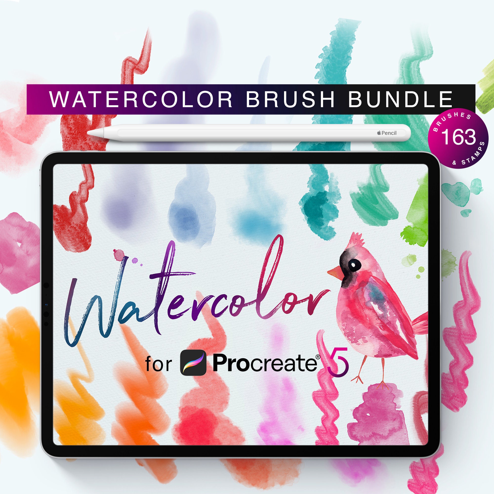 Procreate Watercolor Brushes Etsy