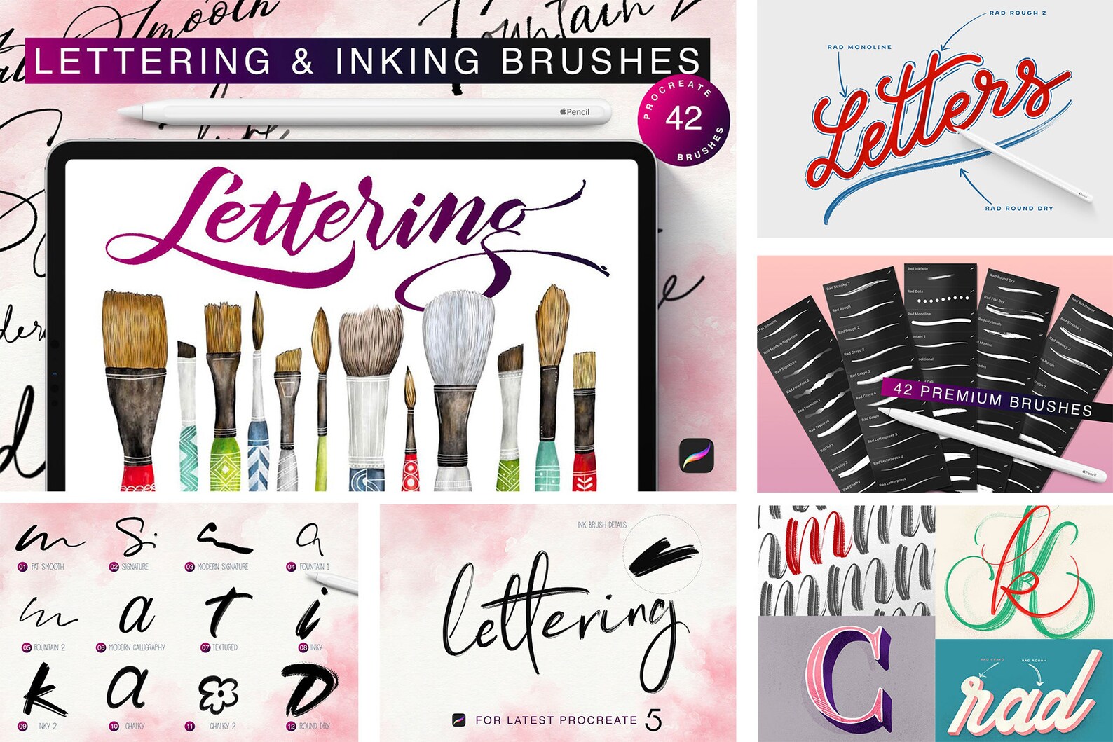 600+ Procreate Brushes & Stamps Bundle - Etsy