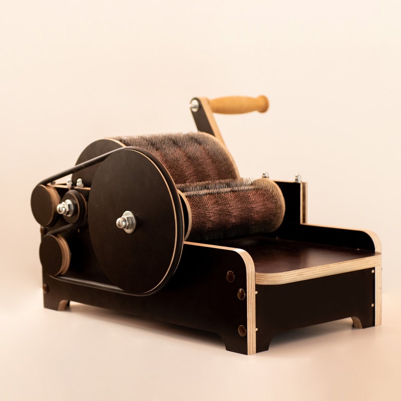 Compact Beautiful Drum Carder Handmade Etsy