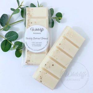 Freshly Baked Bread Wax Melts, Snap Bar, Soy Wax, Eco friendly, highly fragranced, New Home Gift, bakery, handpoured, baking, baguettes