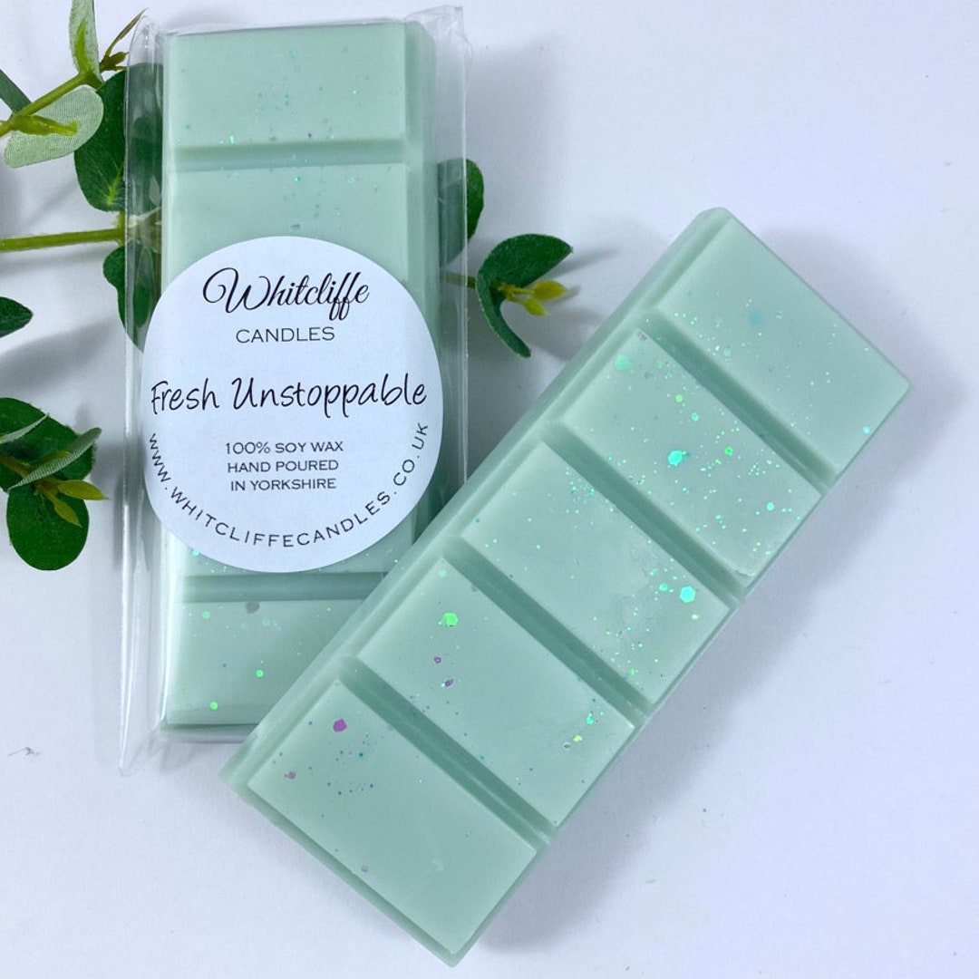 Handmade Show Home Wax Melt Snap Bar – Highly Scented, 55g Pink Wax Tart (UK Made)