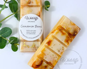 Cinnamon Buns Wax Melts,Snap Bar,Eco Soy Wax,Eco friendly,highly fragranced,New Home Gift,Candles,vegan,Halloween,Autumn