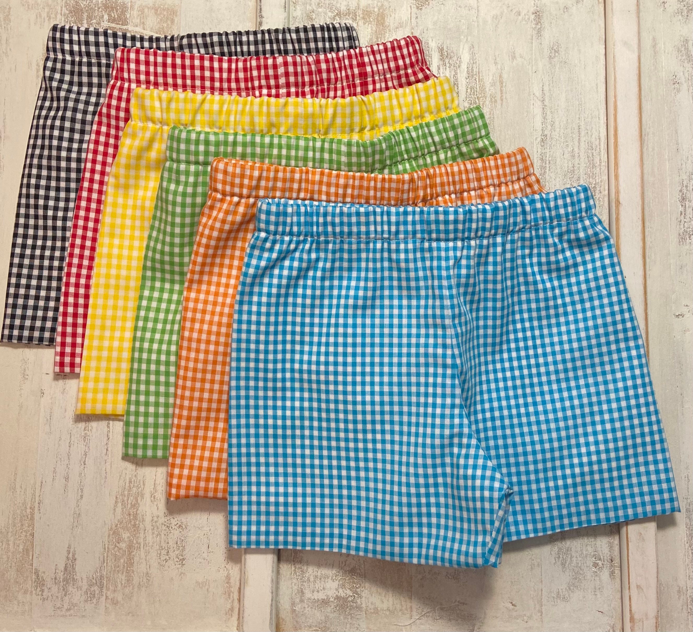 Boys Shorts Gingham Shorts Summer Shorts Etsy