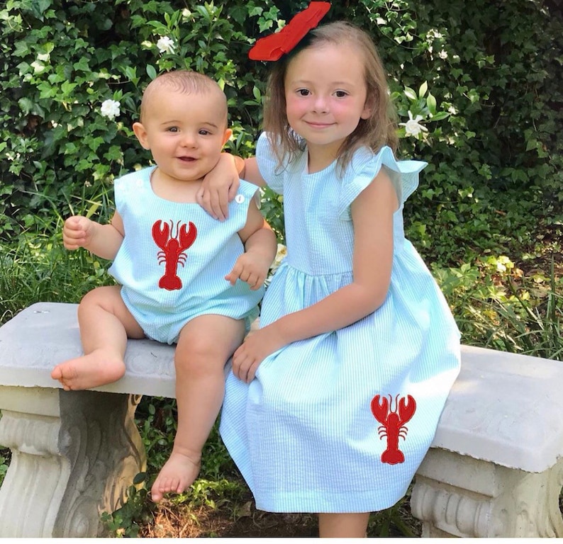 Summer dress Lobster design! Girls dress
