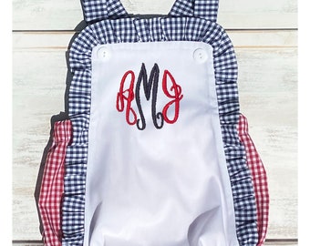 Girls sunsuit! Fourth of July outfit! Beach wear! FREE SHIPPING