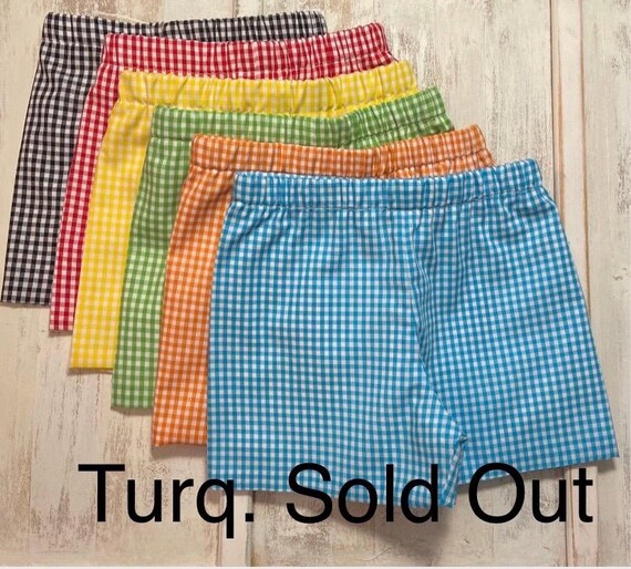 Boys Shorts!! Gingham Shorts!! Summer Shorts. FREE SHIPPING