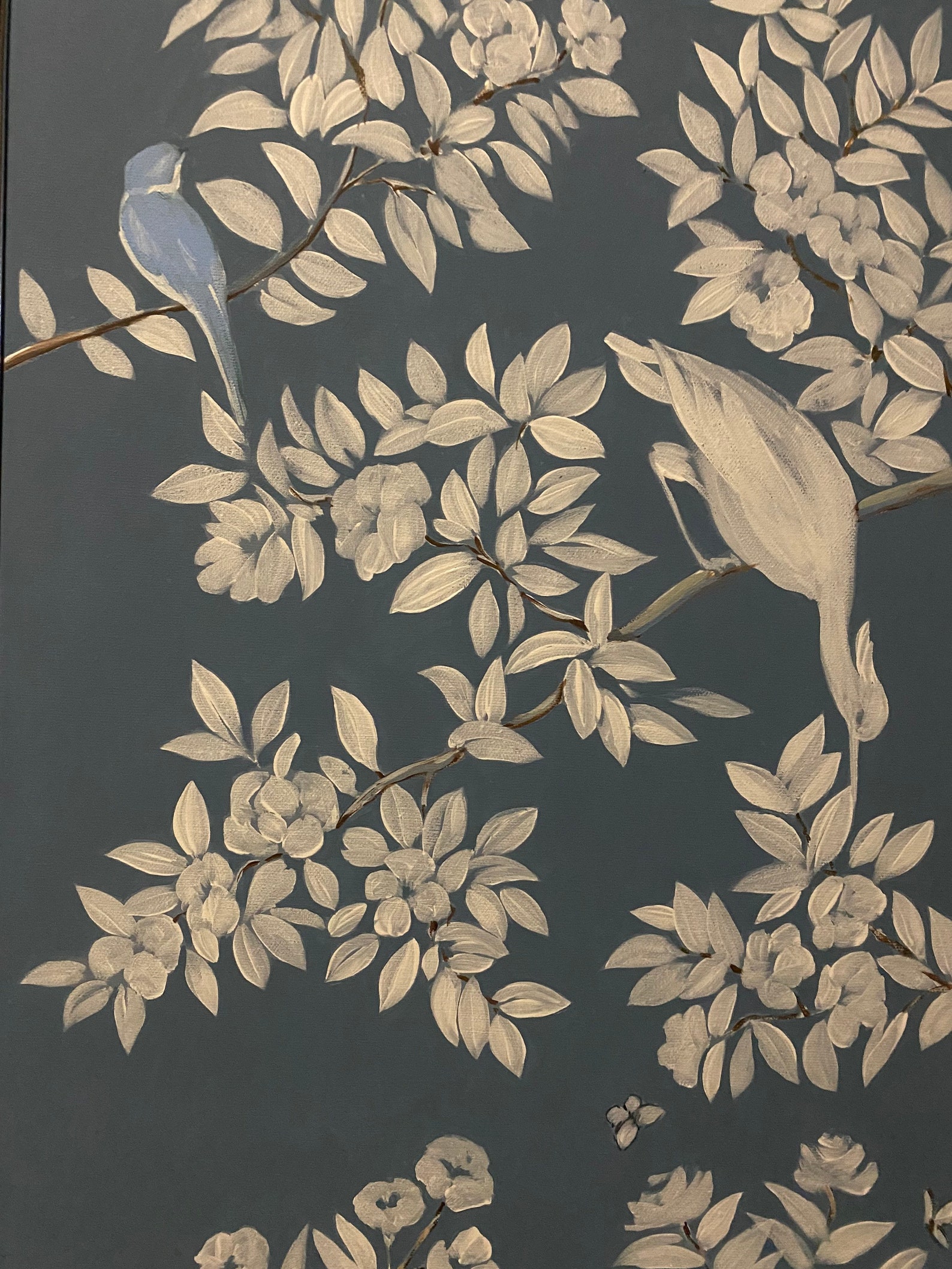 Set of 2 Framed Chinoiserie Panels Etsy