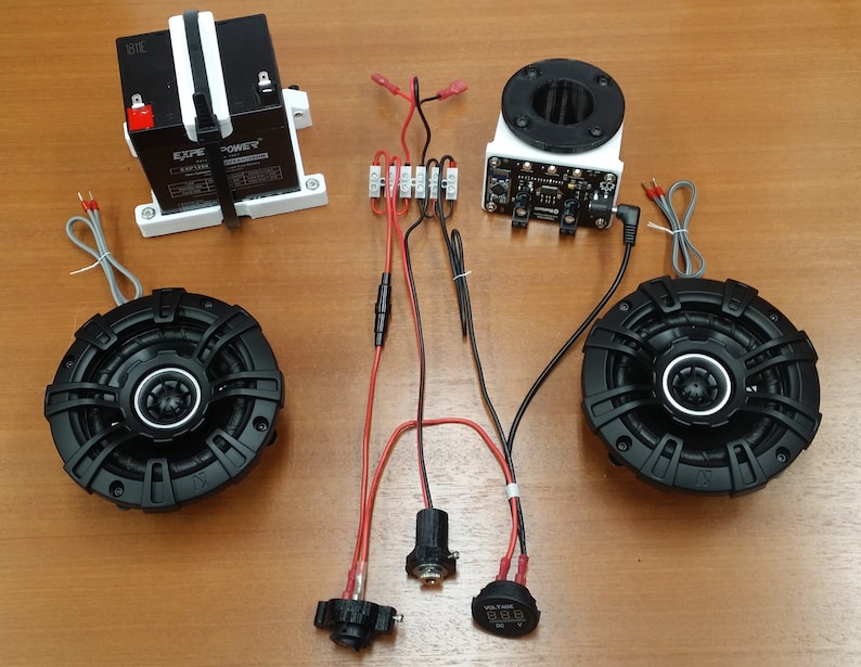 You supply the 50 caliber Ammo Can. Detailed instructions with full size templates Battery Powered BlueTooth Speaker Kit with Voltmeter