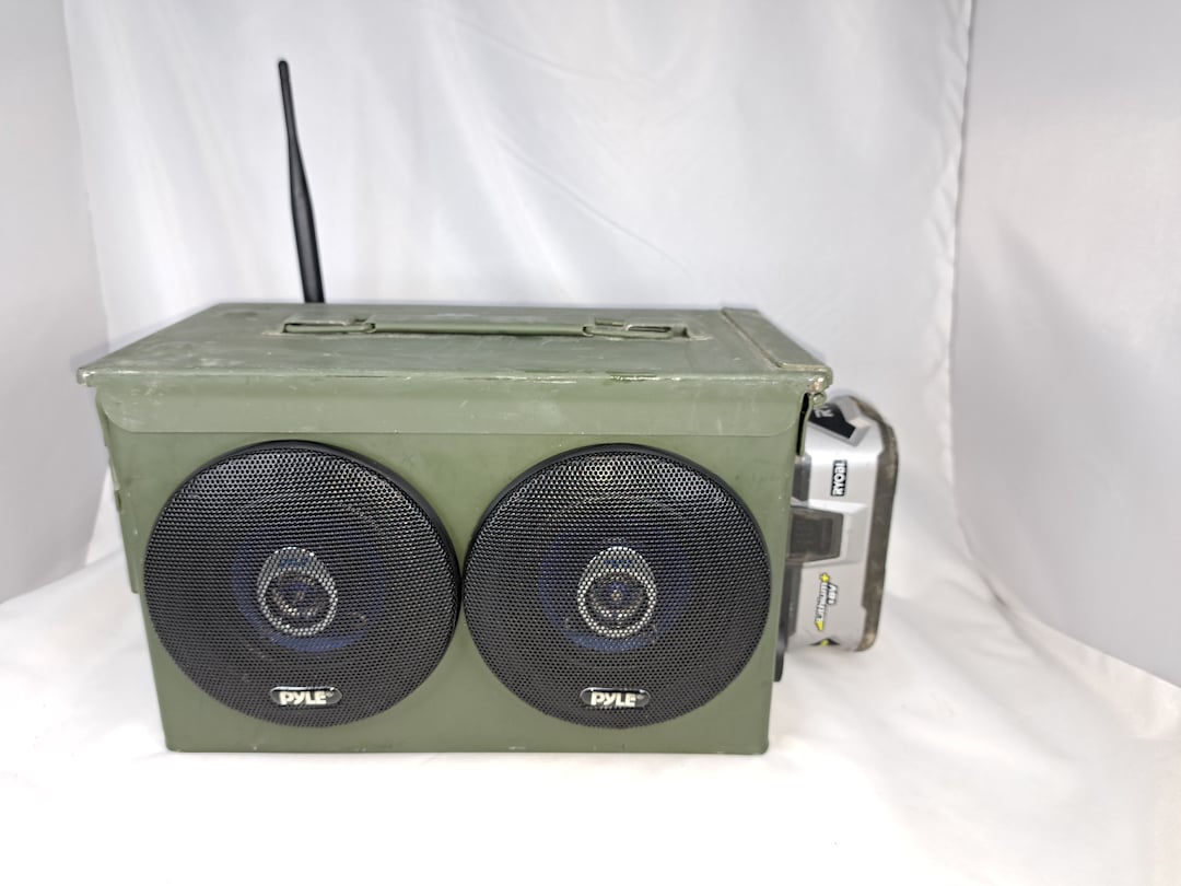 Jason's Bluetooth Ammo Can Boombox Kit. 50W50W Amplifier With External