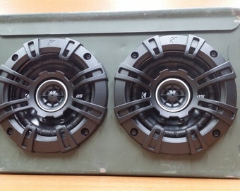 BlueTooth Ammo Can battery powered stereo boombox with Polk Audio marine rated speakers. Your party powersource.