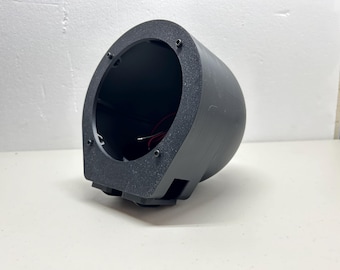 Golf cart speaker pod enclosures.  Mount 6.5" speakers onto 1” square tubing used on some golf carts . Includes one pair w mounting bracket.