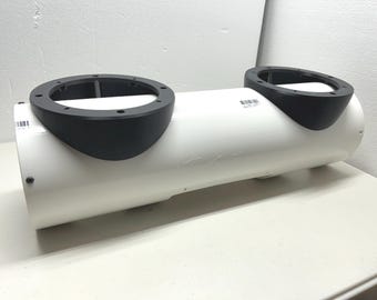 Big Pods!  Pod mount two 6.5” speakers using your 6" sch 40 PVC tube. Mount 6.5" speakers in pods (x2). Pods have generous sweeping curves.
